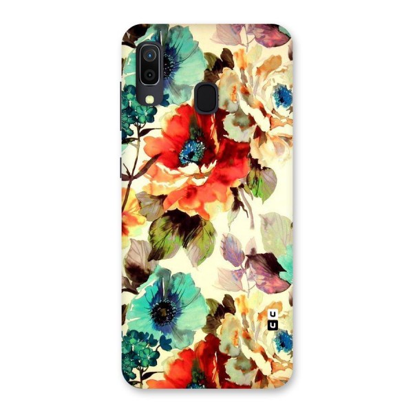 Artsy Bloom Flower Back Case for Galaxy A20