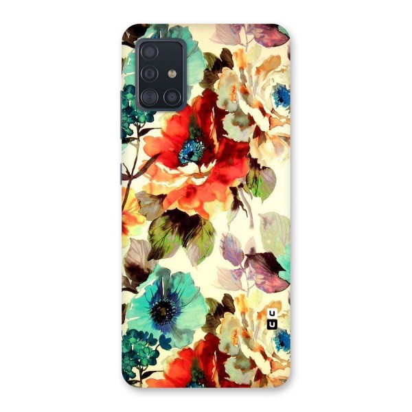 Artsy Bloom Flower Back Case for Galaxy A51