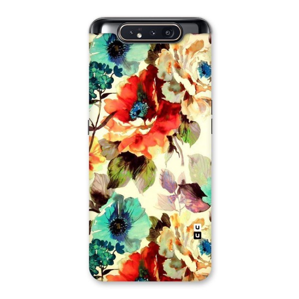 Artsy Bloom Flower Back Case for Galaxy A80