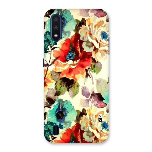 Artsy Bloom Flower Back Case for Galaxy M01