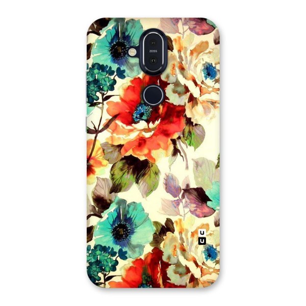 Artsy Bloom Flower Back Case for Nokia 8.1