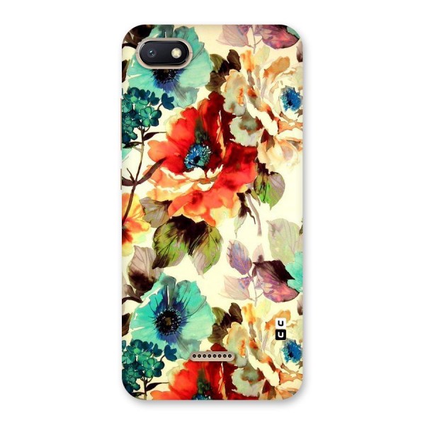 Artsy Bloom Flower Back Case for Redmi 6A