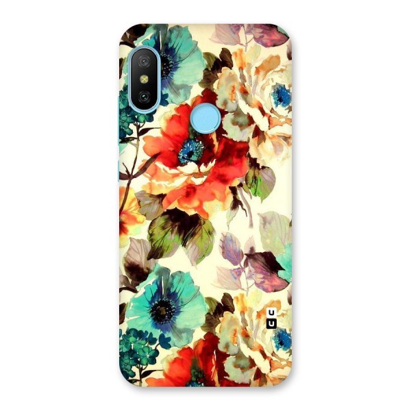 Artsy Bloom Flower Back Case for Redmi 6 Pro