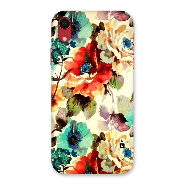 Artsy Bloom Flower Back Case for iPhone XR