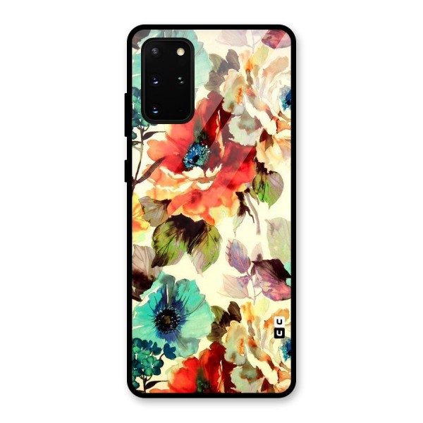 Artsy Bloom Flower Glass Back Case for Galaxy S20 Plus