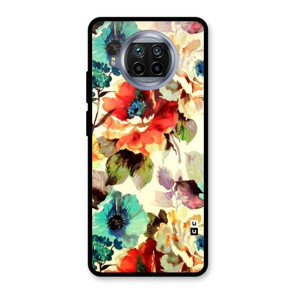 Artsy Bloom Flower Glass Back Case for Mi 10i