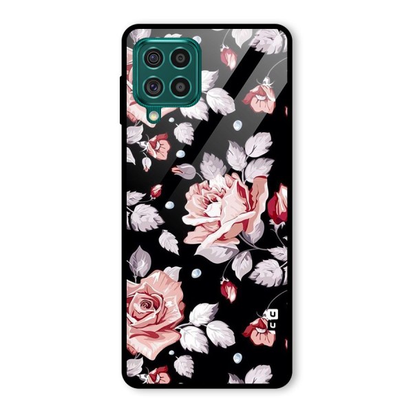 Artsy Floral Glass Back Case for Galaxy F62