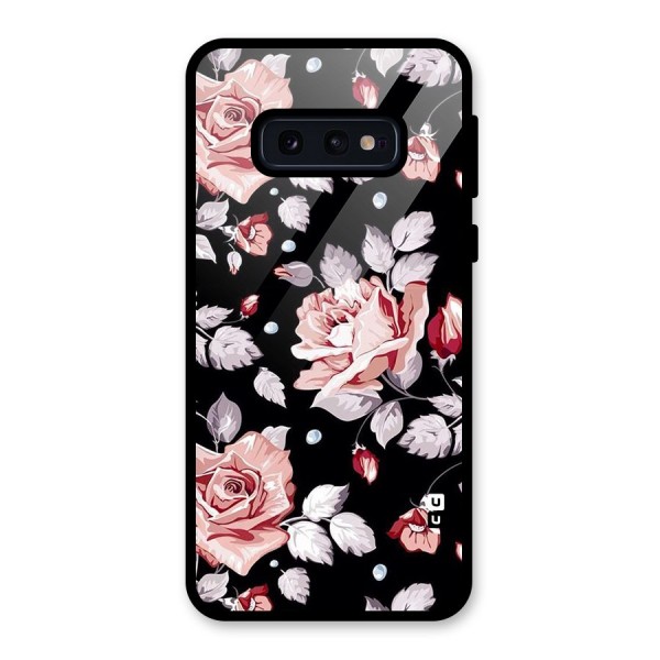 Artsy Floral Glass Back Case for Galaxy S10e