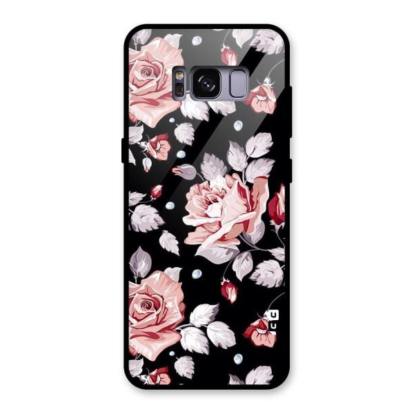 Artsy Floral Glass Back Case for Galaxy S8