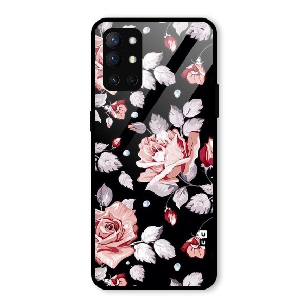 Artsy Floral Glass Back Case for OnePlus 9R