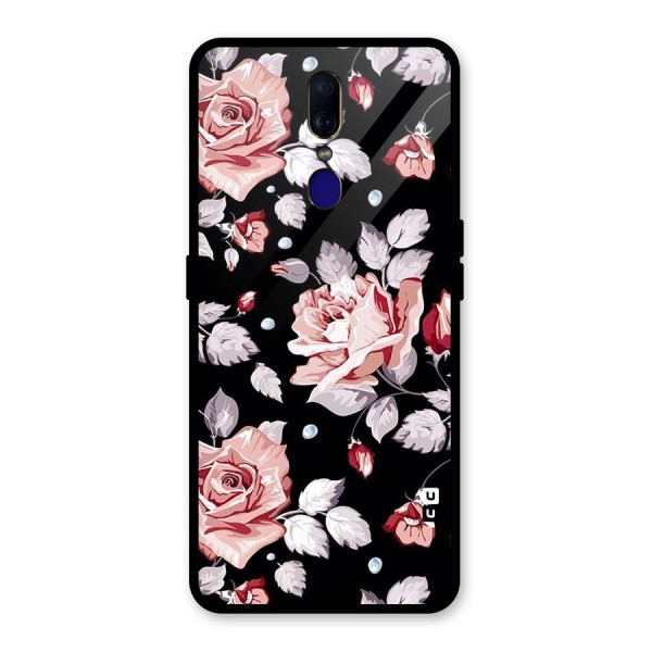 Artsy Floral Glass Back Case for Oppo F11