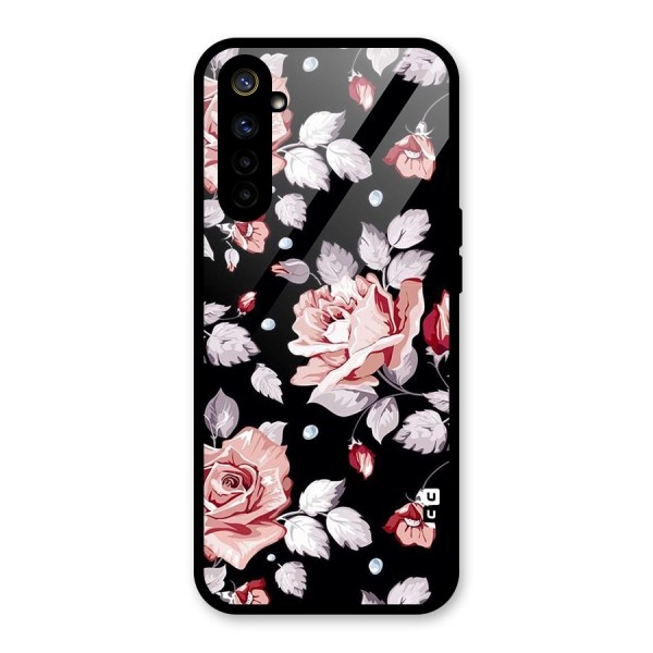 Artsy Floral Glass Back Case for Realme 6