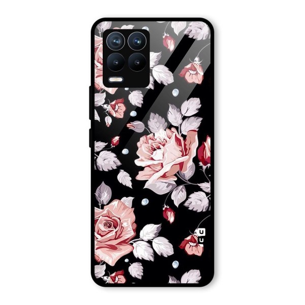 Artsy Floral Glass Back Case for Realme 8