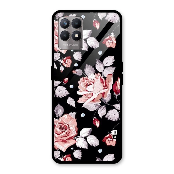 Artsy Floral Glass Back Case for Realme 8i