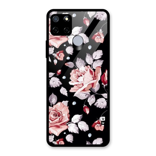 Artsy Floral Glass Back Case for Realme C12