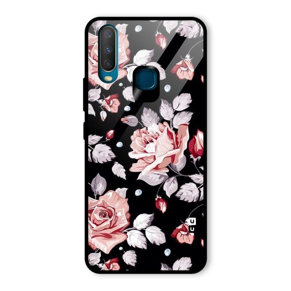 Artsy Floral Glass Back Case for Vivo Y15