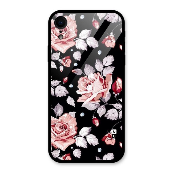 Artsy Floral Glass Back Case for XR