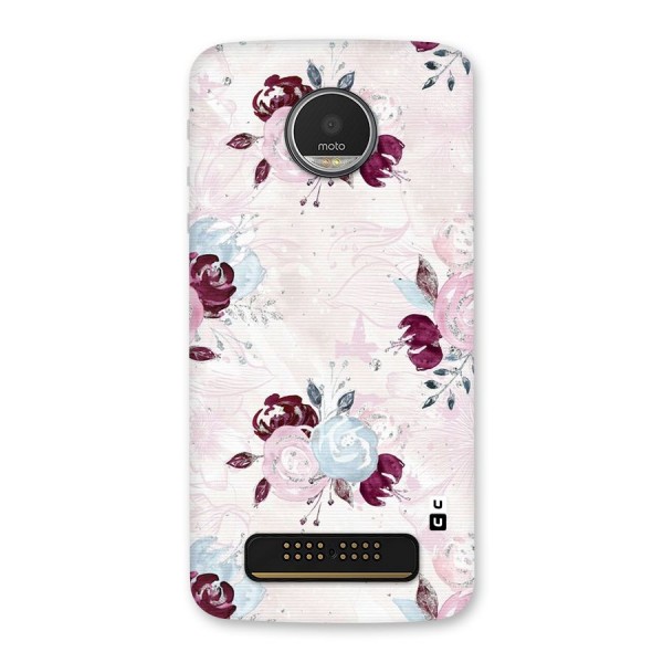 Artsy Florasy Back Case for Moto Z Play