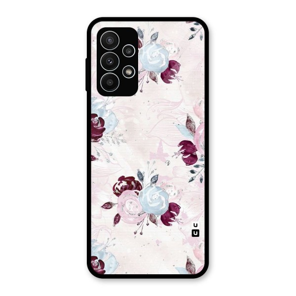 Artsy Florasy Glass Back Case for Galaxy A23