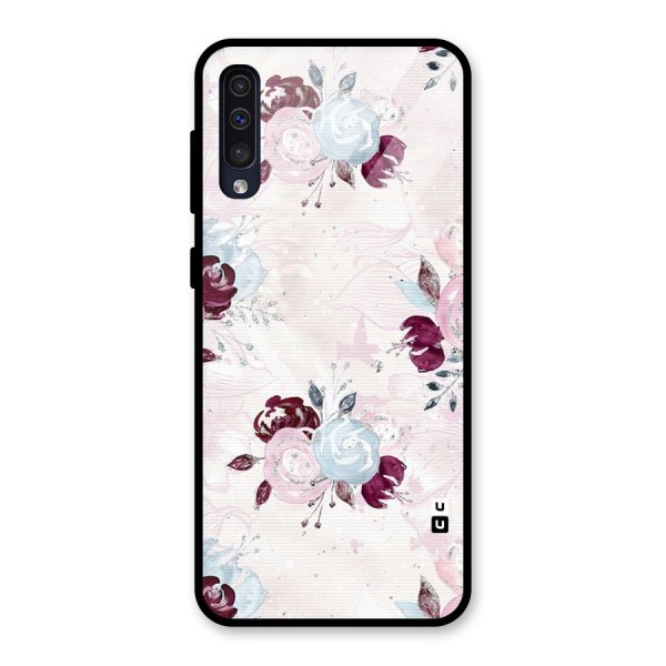 Artsy Florasy Glass Back Case for Galaxy A50