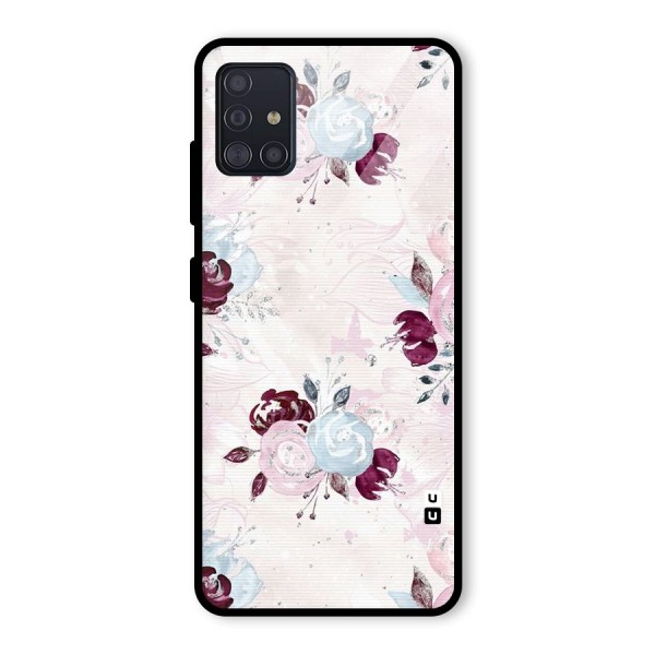 Artsy Florasy Glass Back Case for Galaxy A51