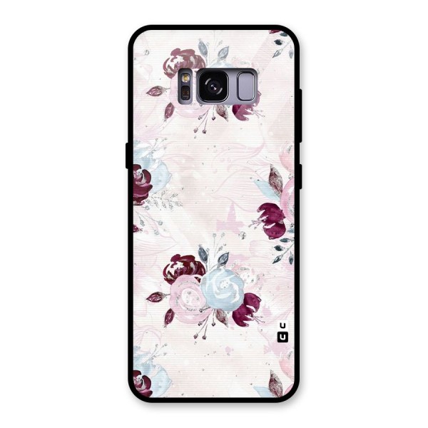 Artsy Florasy Glass Back Case for Galaxy S8