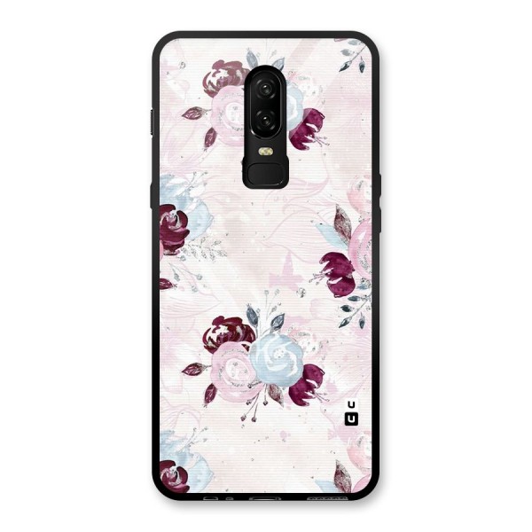 Artsy Florasy Glass Back Case for OnePlus 6