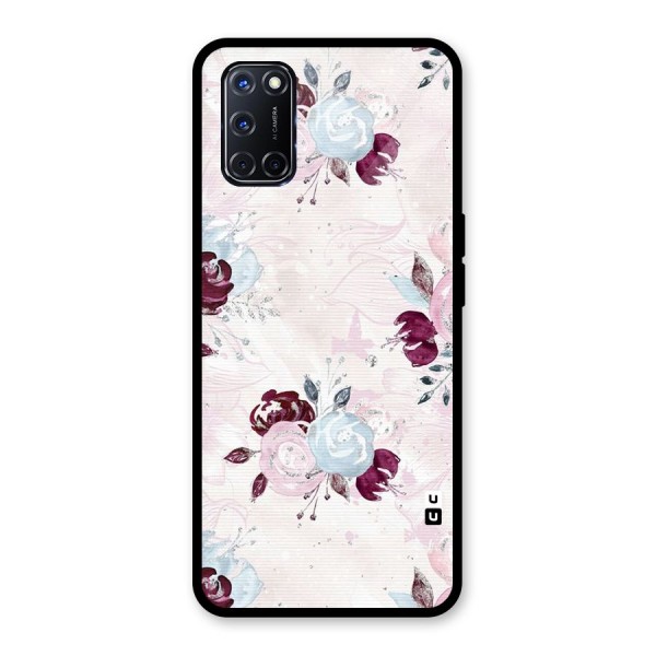 Artsy Florasy Glass Back Case for Oppo A52