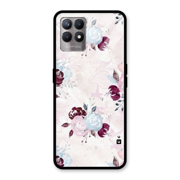 Artsy Florasy Glass Back Case for Realme 8i