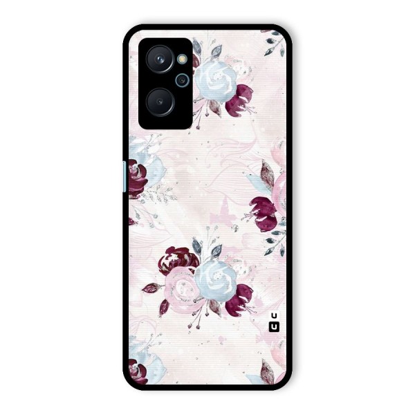 Artsy Florasy Glass Back Case for Realme 9i