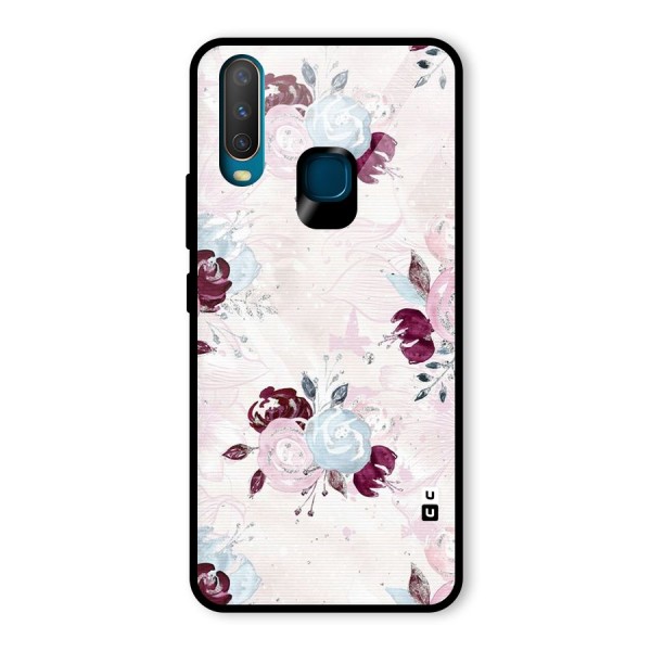 Artsy Florasy Glass Back Case for Vivo Y12