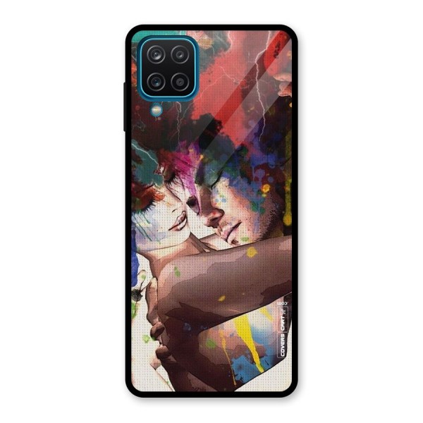 Artsy Romance Glass Back Case for Galaxy A12