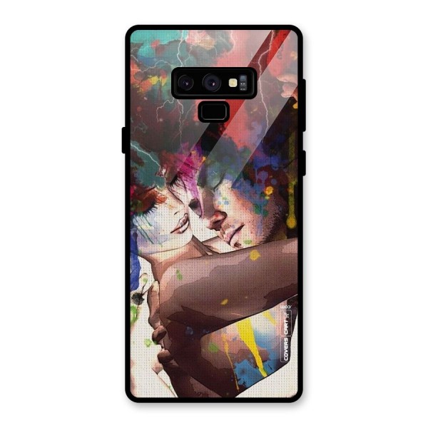 Artsy Romance Glass Back Case for Galaxy Note 9