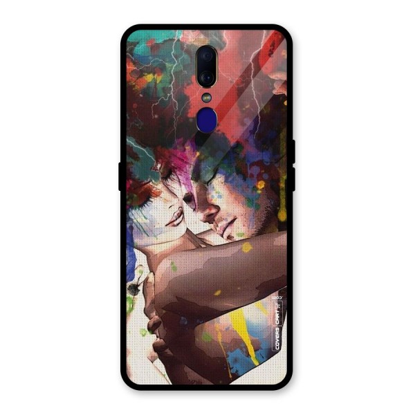 Artsy Romance Glass Back Case for Oppo F11