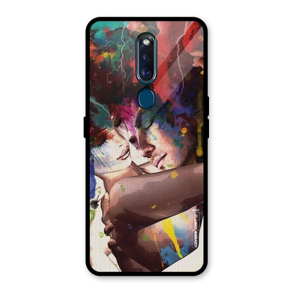 Artsy Romance Glass Back Case for Oppo F11 Pro