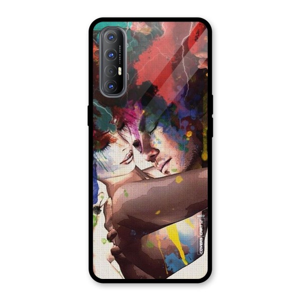 Artsy Romance Glass Back Case for Oppo Reno3 Pro