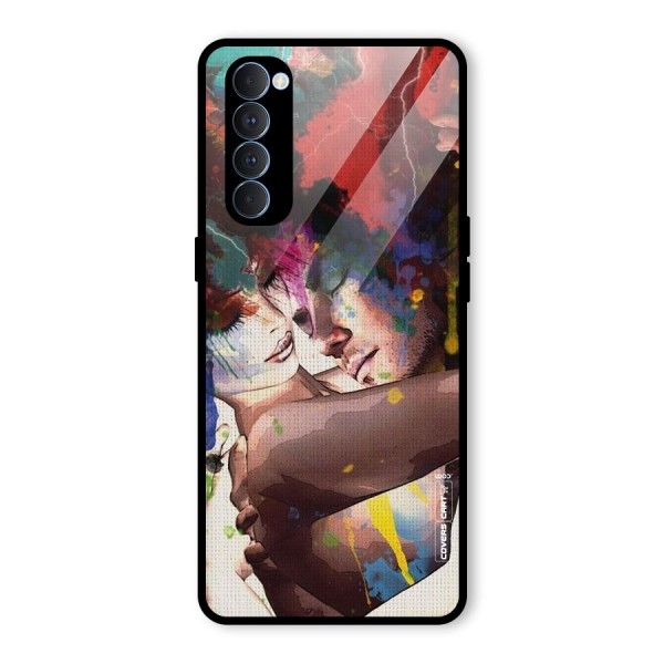 Artsy Romance Glass Back Case for Oppo Reno4 Pro