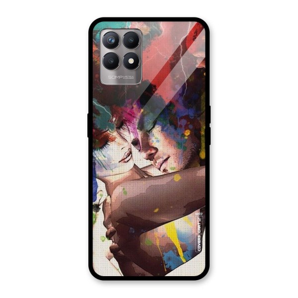 Artsy Romance Glass Back Case for Realme 8i