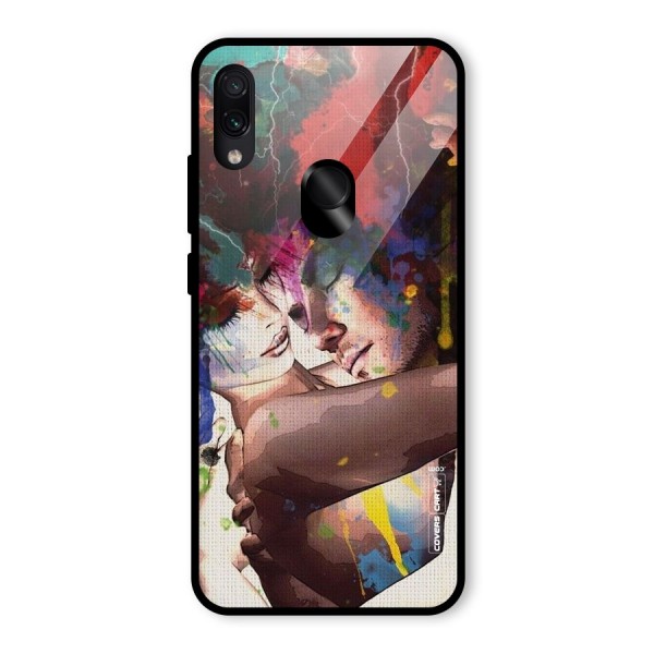 Artsy Romance Glass Back Case for Redmi Note 7S