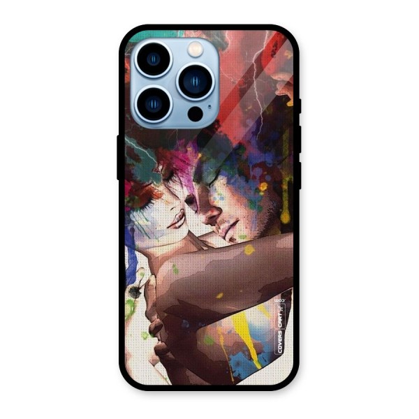 Artsy Romance Glass Back Case for iPhone 13 Pro