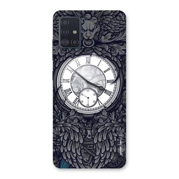 Artsy Wall Clock Back Case for Galaxy A51