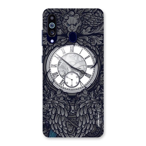 Artsy Wall Clock Back Case for Galaxy A60