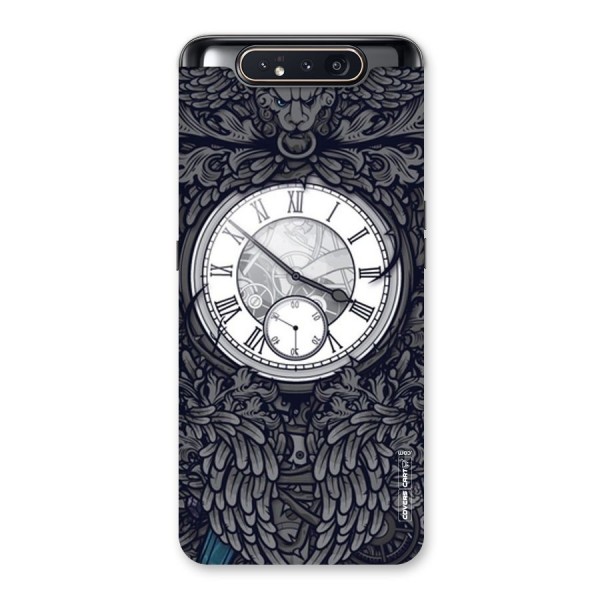 Artsy Wall Clock Back Case for Galaxy A80