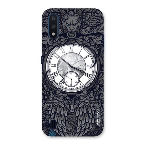 Artsy Wall Clock Back Case for Galaxy M01