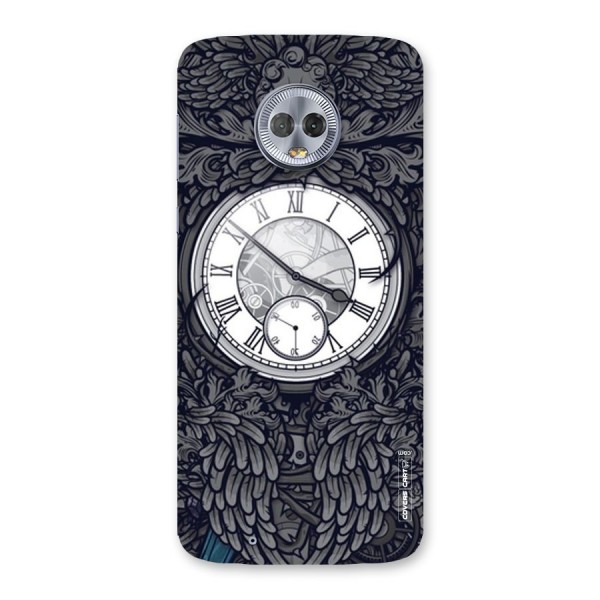 Artsy Wall Clock Back Case for Moto G6