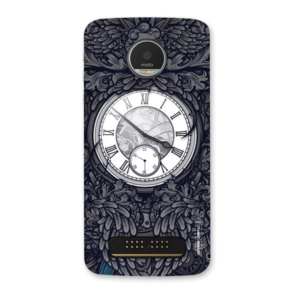 Artsy Wall Clock Back Case for Moto Z Play