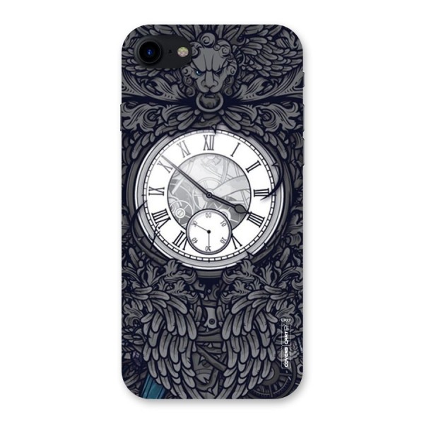 Artsy Wall Clock Back Case for iPhone SE 2020