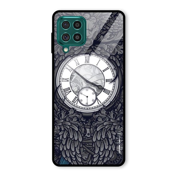 Artsy Wall Clock Glass Back Case for Galaxy F62