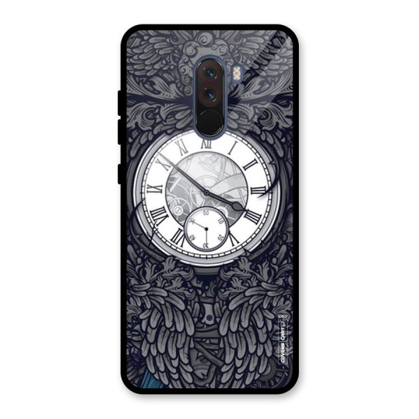 Artsy Wall Clock Glass Back Case for Poco F1