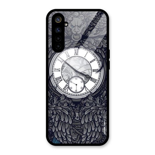 Artsy Wall Clock Glass Back Case for Realme 6